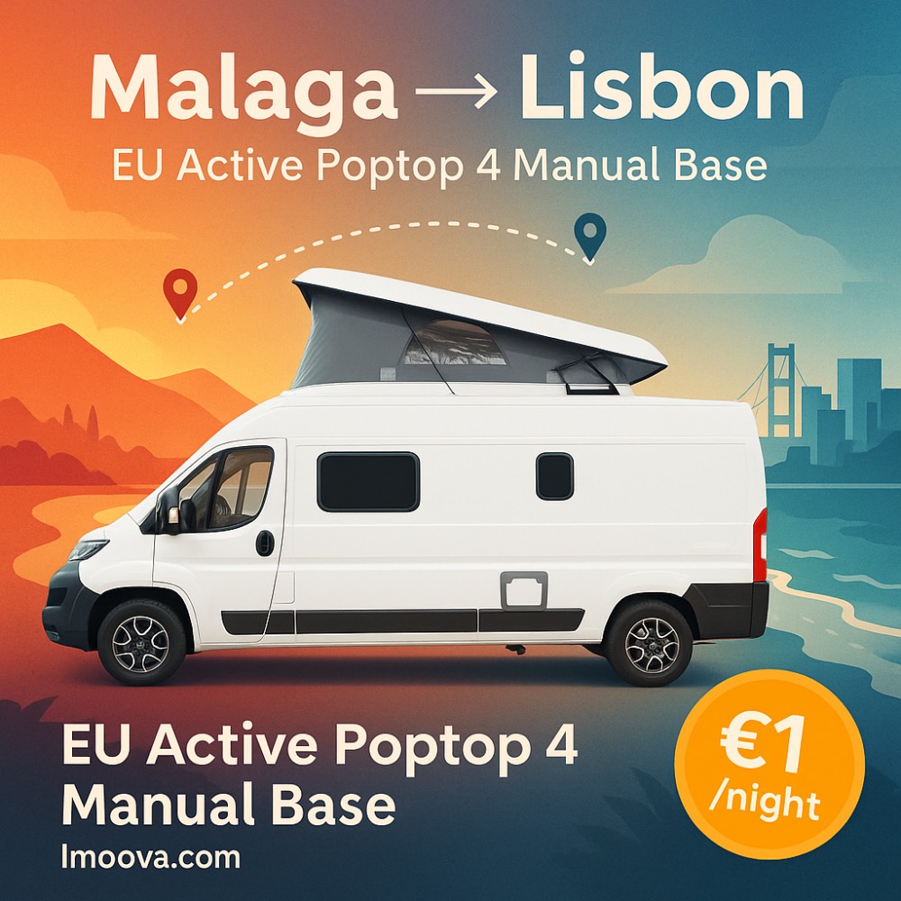 EU Active Poptop 4 Manual Base available for relocation from Malaga to Lisbon