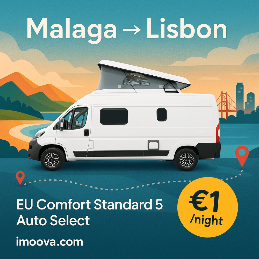 EU Comfort Standard 5 Auto Select available for relocation from Malaga to Lisbon