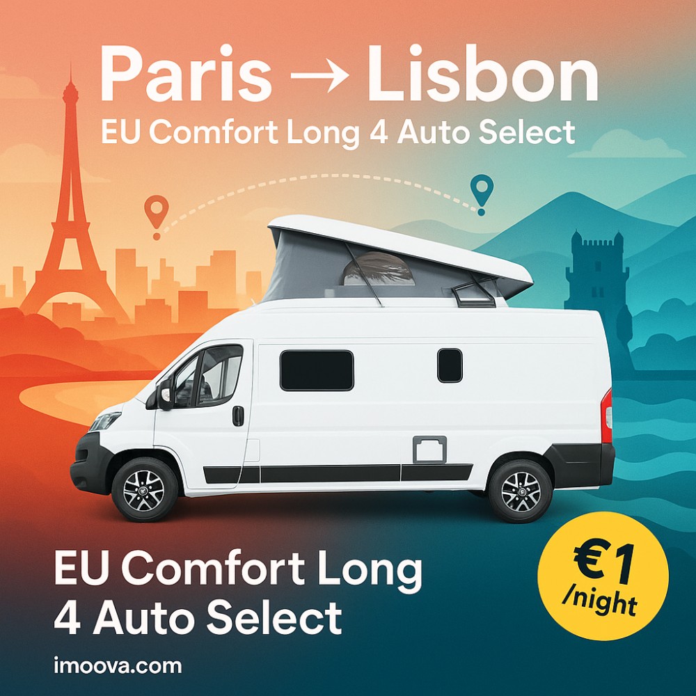 EU Comfort Long 4 Auto Select available for relocation from Paris to Lisbon