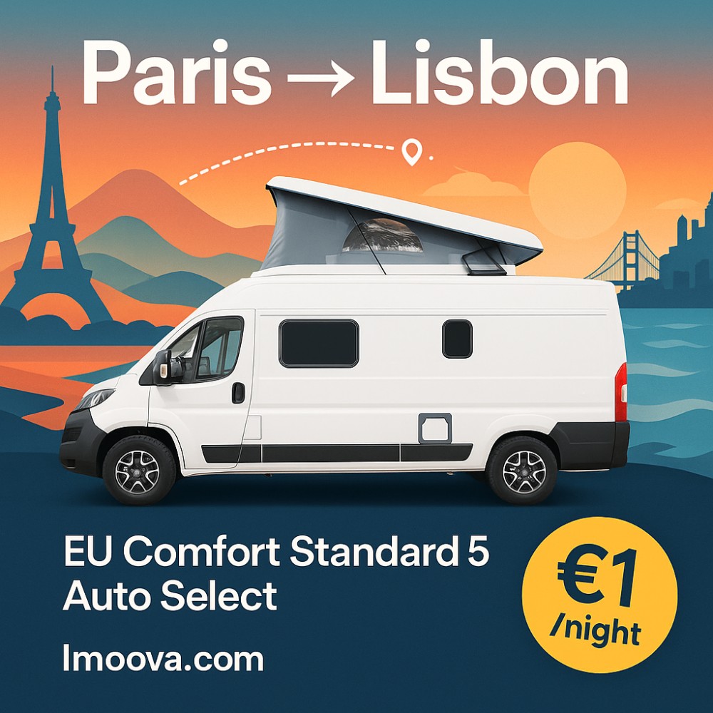 EU Comfort Standard 5 Auto Select available for relocation from Paris to Lisbon