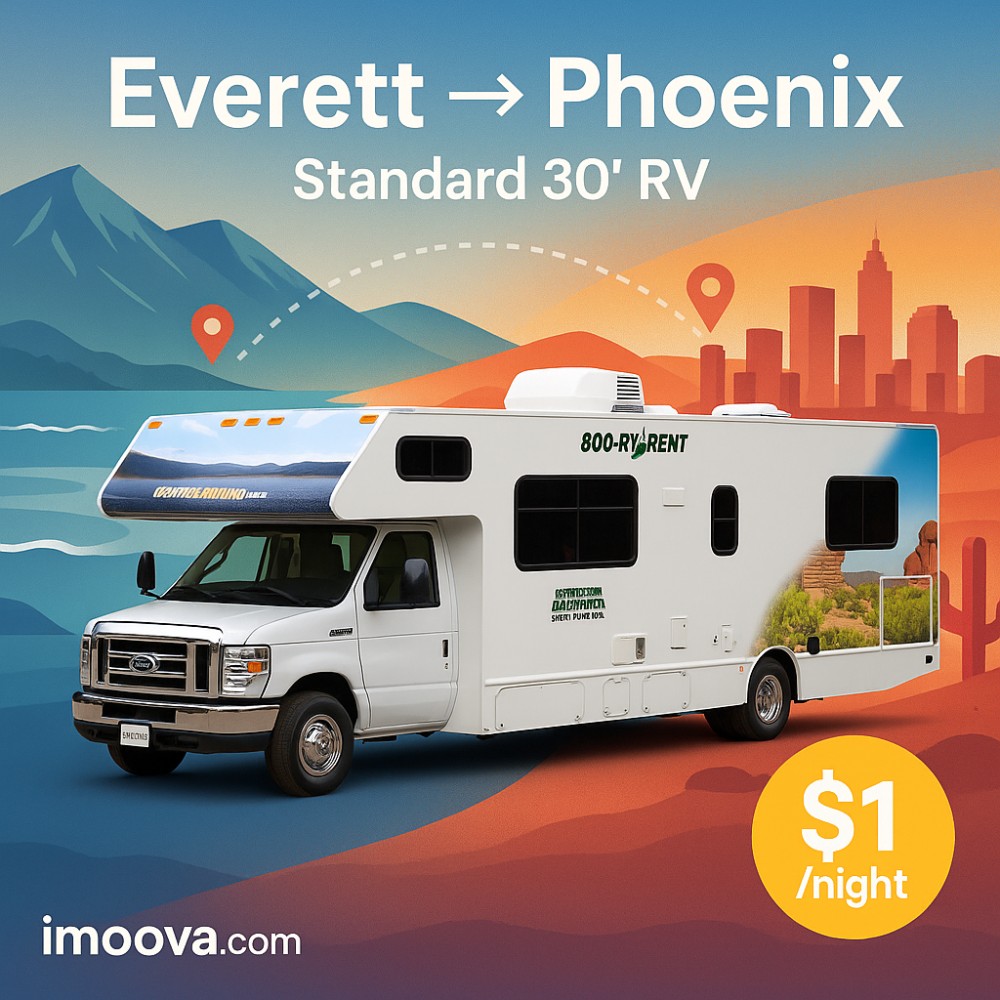Standard 30' RV available for relocation from Everett to Phoenix