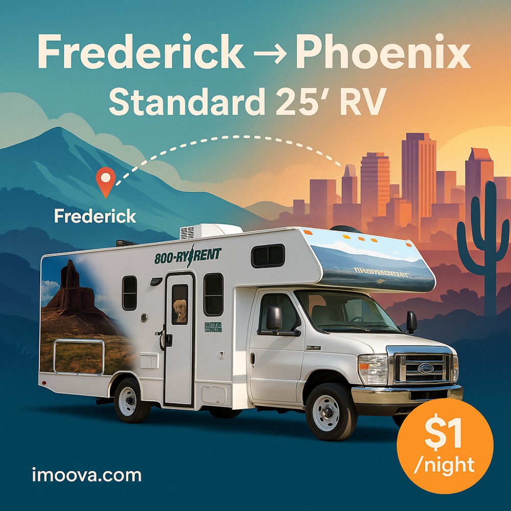 Standard 25' RV available for relocation from Frederick to Phoenix