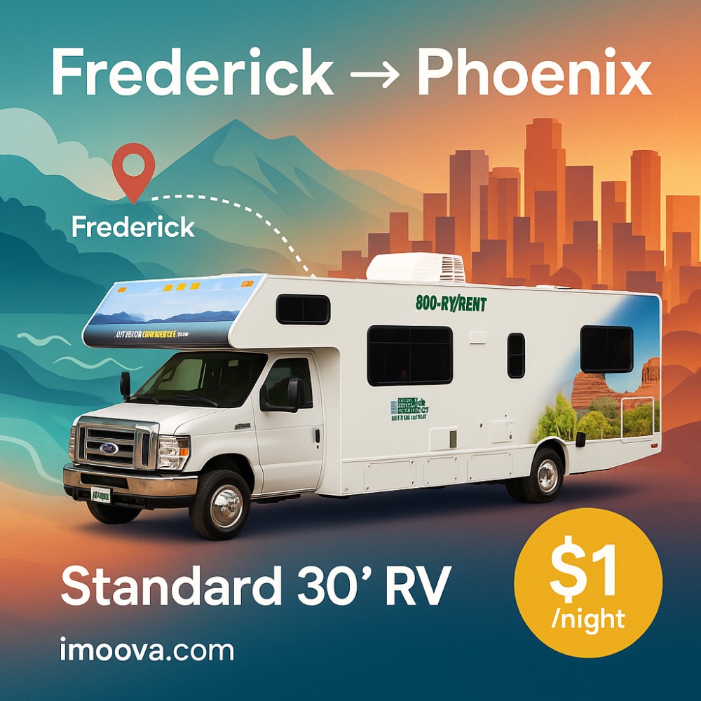 Standard 30' RV available for relocation from Frederick to Phoenix