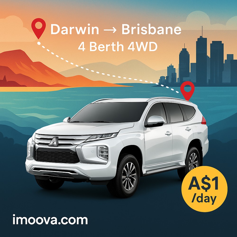 4 Berth 4WD available for relocation from Darwin to Brisbane