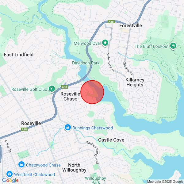 map of delivery location