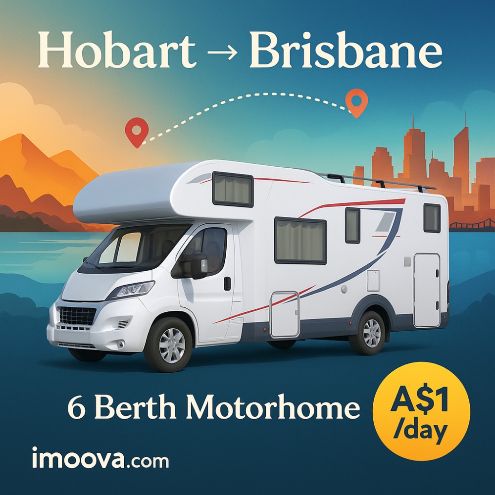 6 Berth Motorhome available for relocation from Hobart to Brisbane