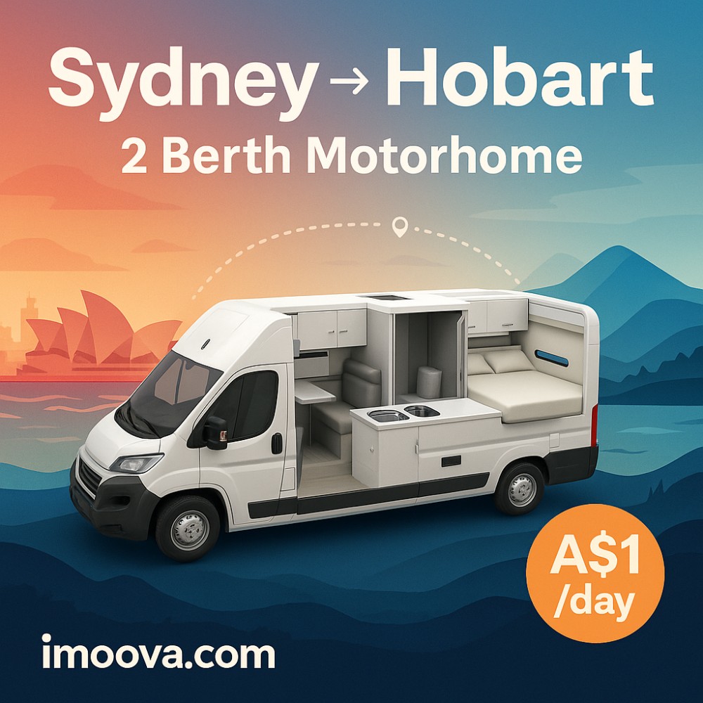 2 Berth Motorhome available for relocation from Sydney to Hobart