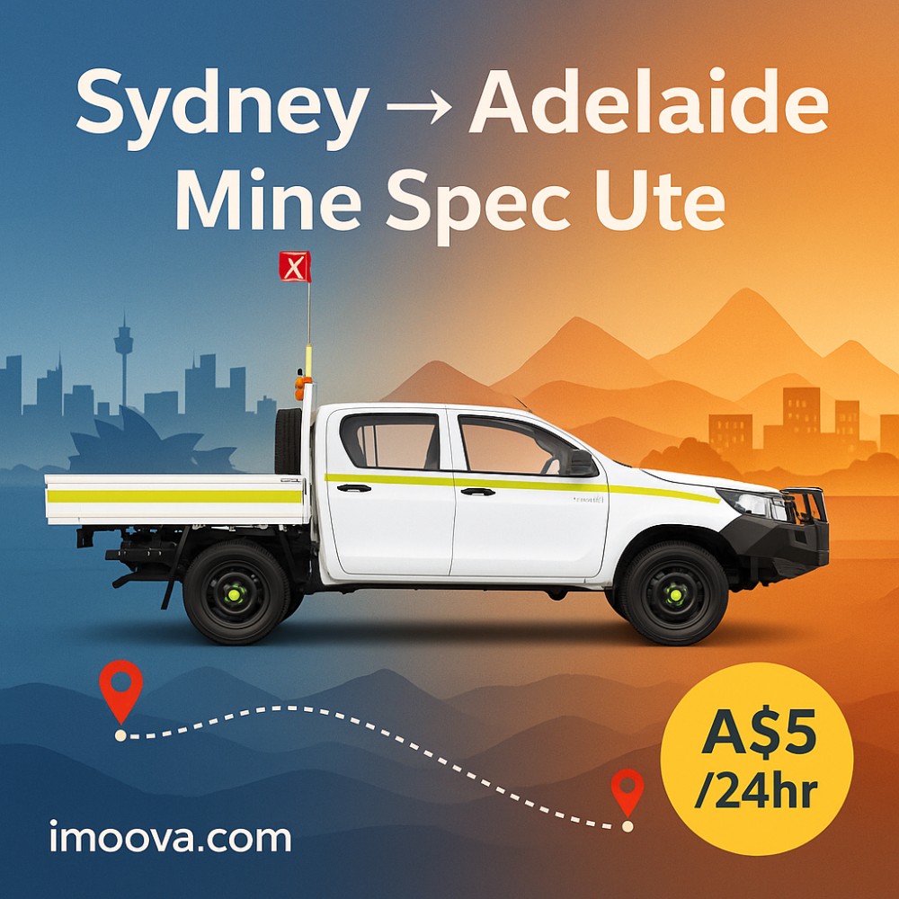 Mine Spec Ute available for relocation from Sydney to Adelaide