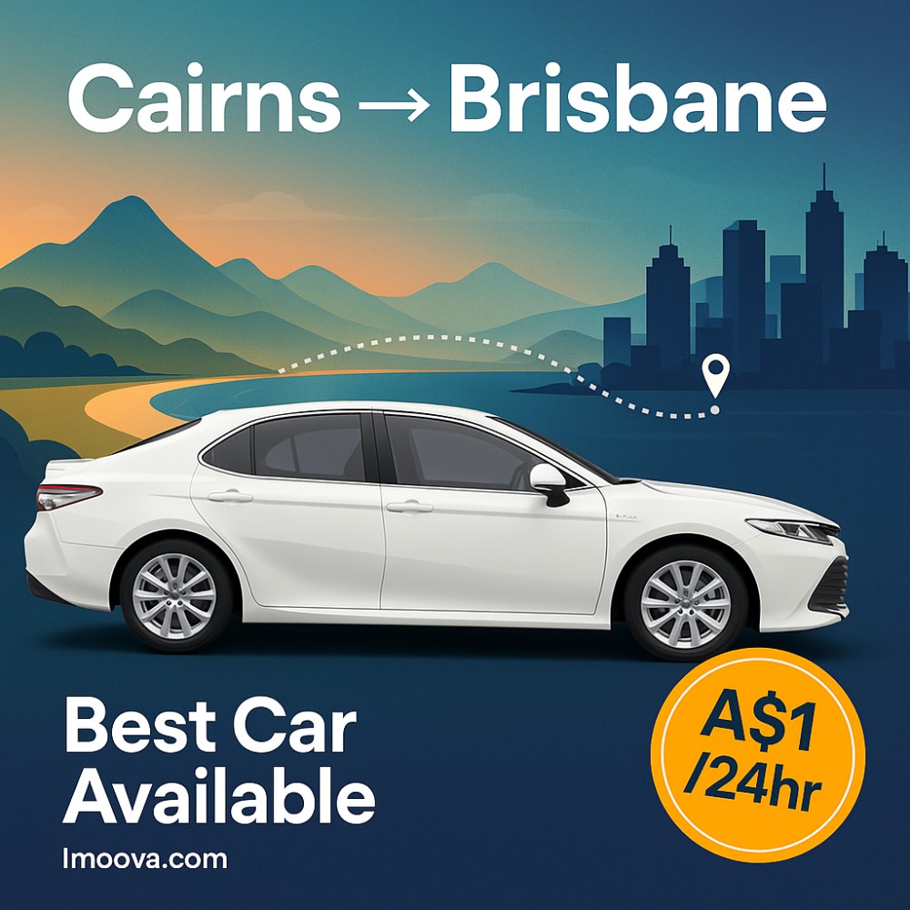 Best Car Available available for relocation from Cairns to Brisbane