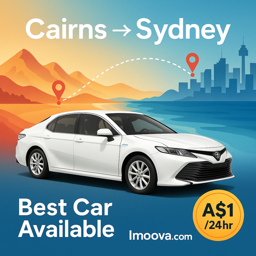 Best Car Available available for relocation from Cairns to Sydney