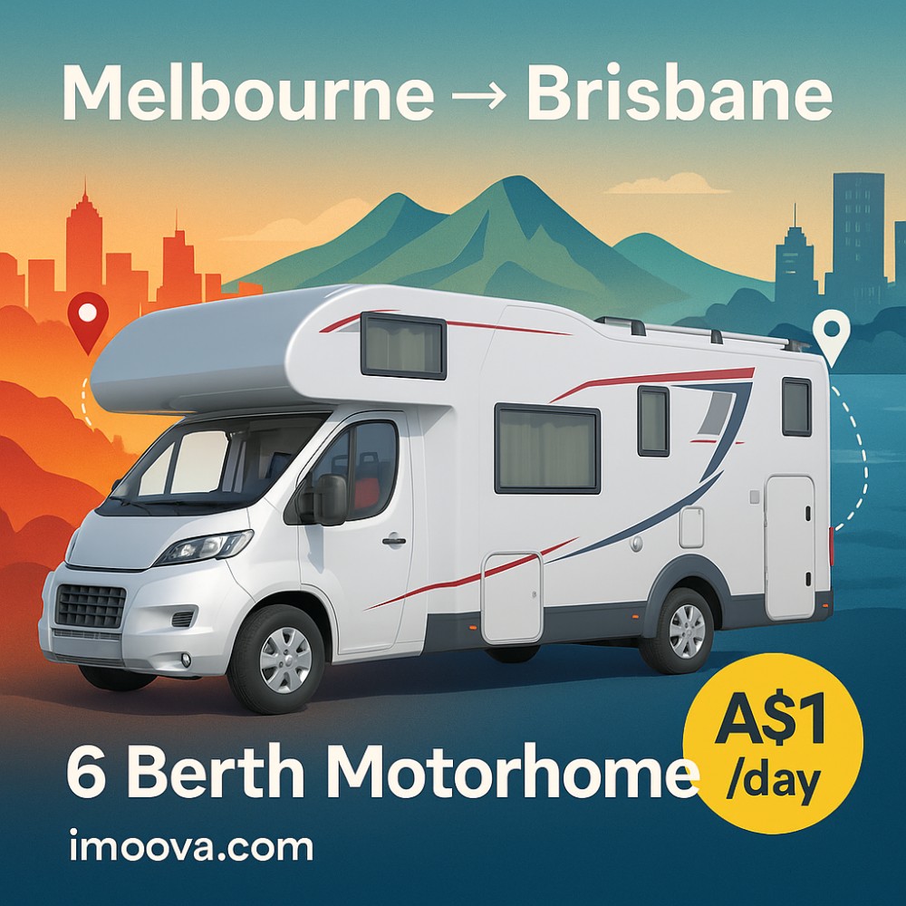 6 Berth Motorhome available for relocation from Melbourne to Brisbane