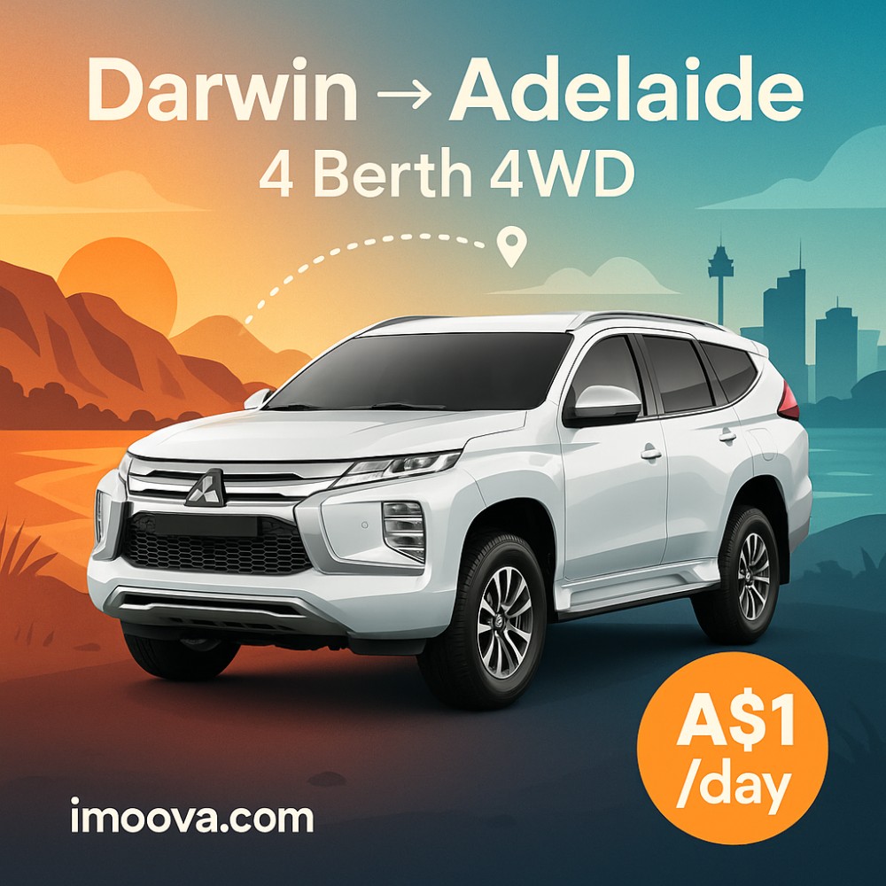 4 Berth 4WD available for relocation from Darwin to Adelaide