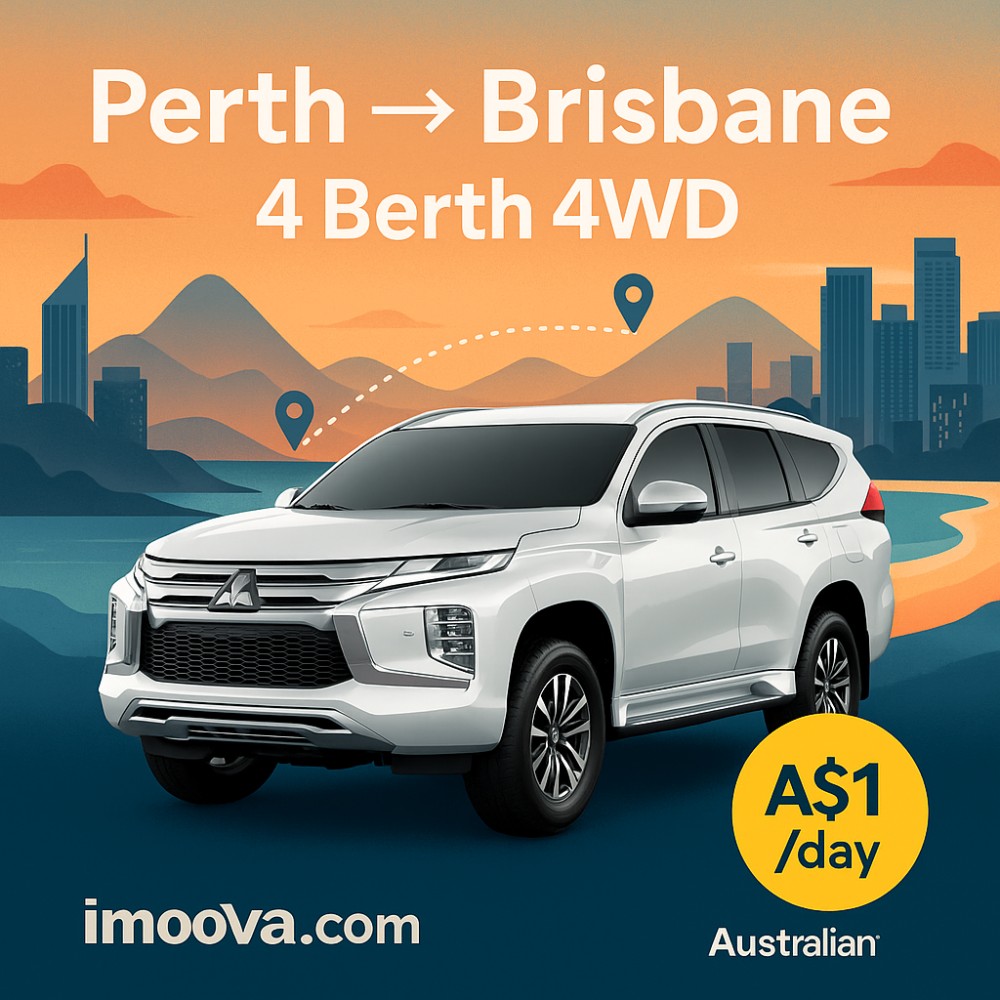 4 Berth 4WD available for relocation from Perth to Brisbane