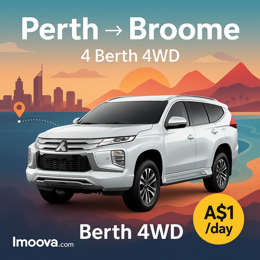 4 Berth 4WD available for relocation from Perth to Broome