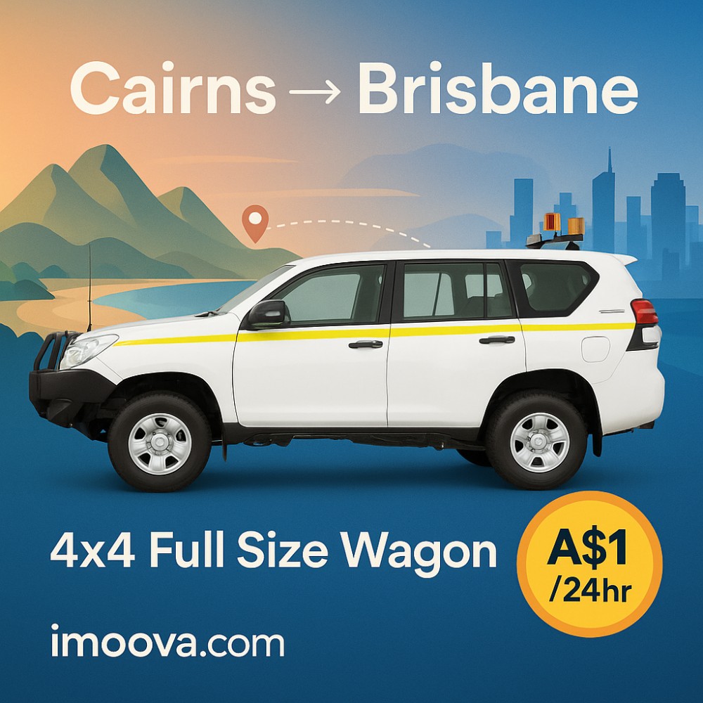 4x4 Full Size Wagon available for relocation from Cairns to Brisbane