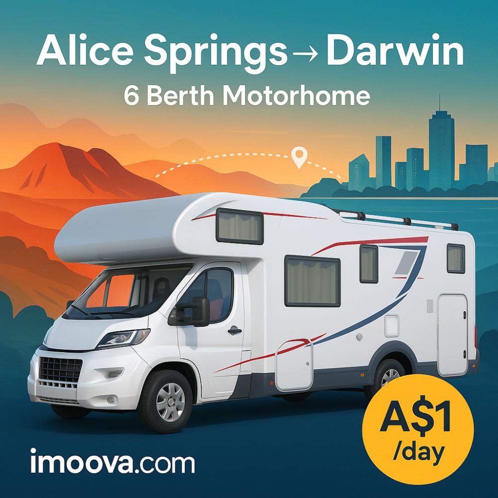 6 Berth Motorhome available for relocation from Alice Springs to Darwin