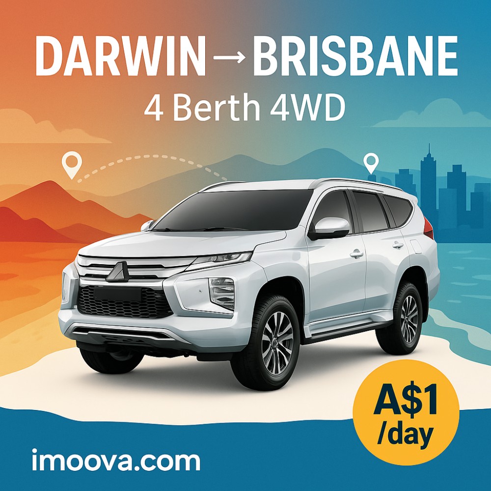 4 Berth 4WD available for relocation from Darwin to Brisbane