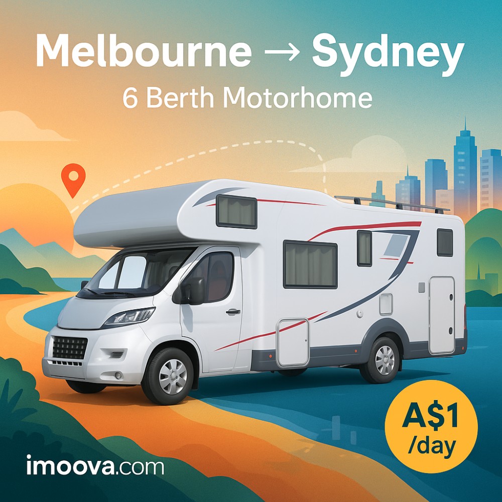 6 Berth Motorhome available for relocation from Melbourne to Sydney