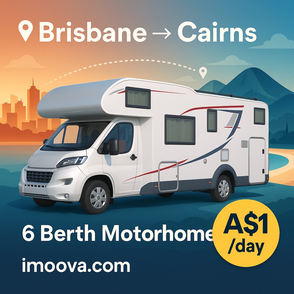 6 Berth Motorhome available for relocation from Brisbane to Cairns