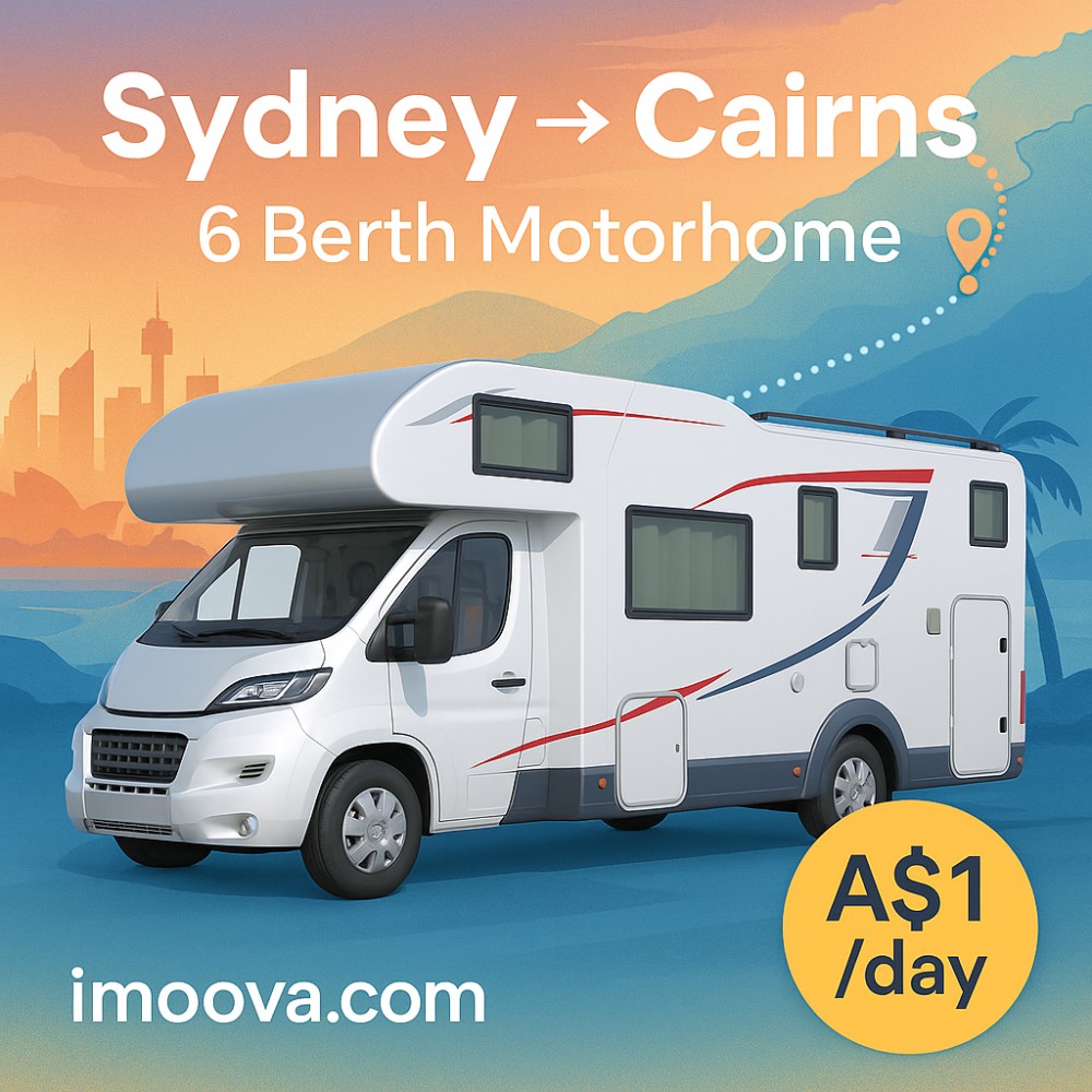 6 Berth Motorhome available for relocation from Sydney to Cairns