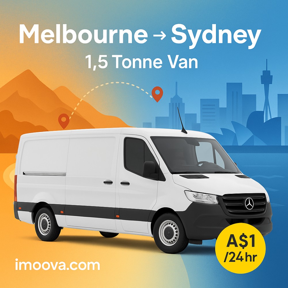 1.5 Tonne Van available for relocation from Melbourne to Sydney