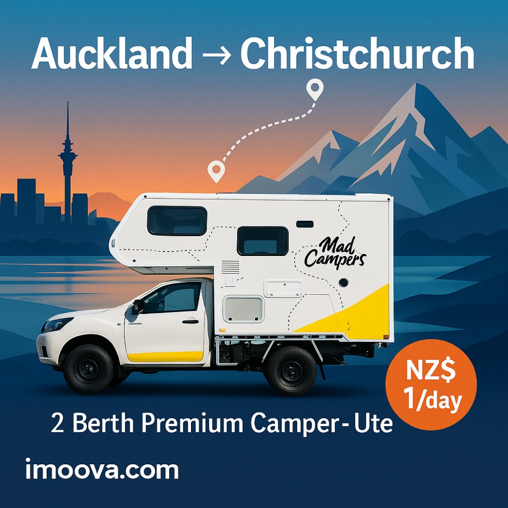 2 Berth Premium Camper - Ute available for relocation from Auckland to Christchurch