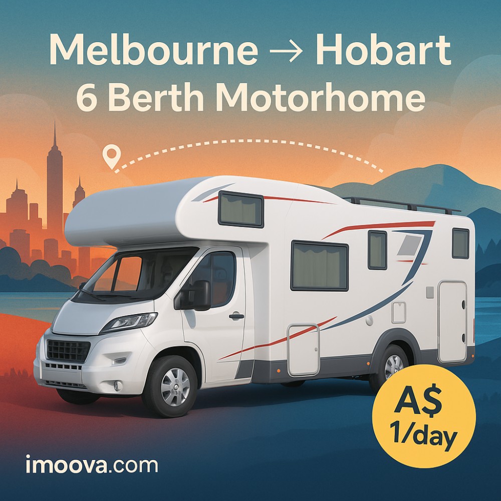6 Berth Motorhome available for relocation from Melbourne to Hobart