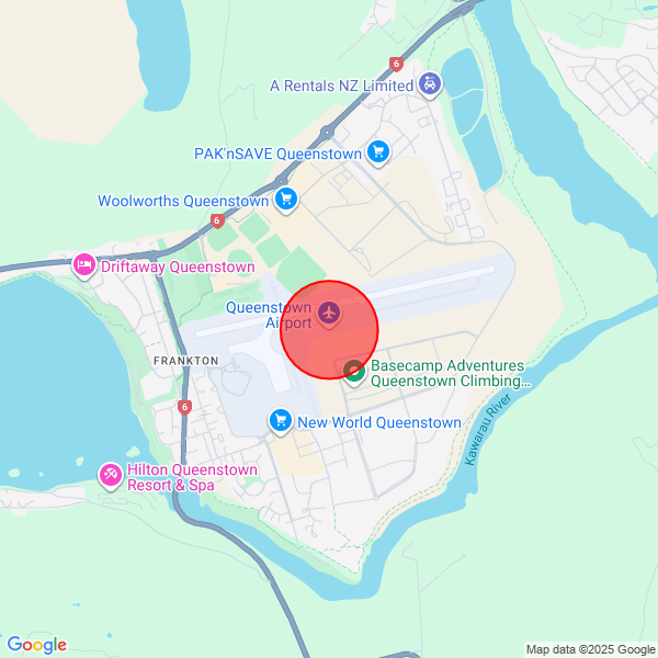 map of departure location