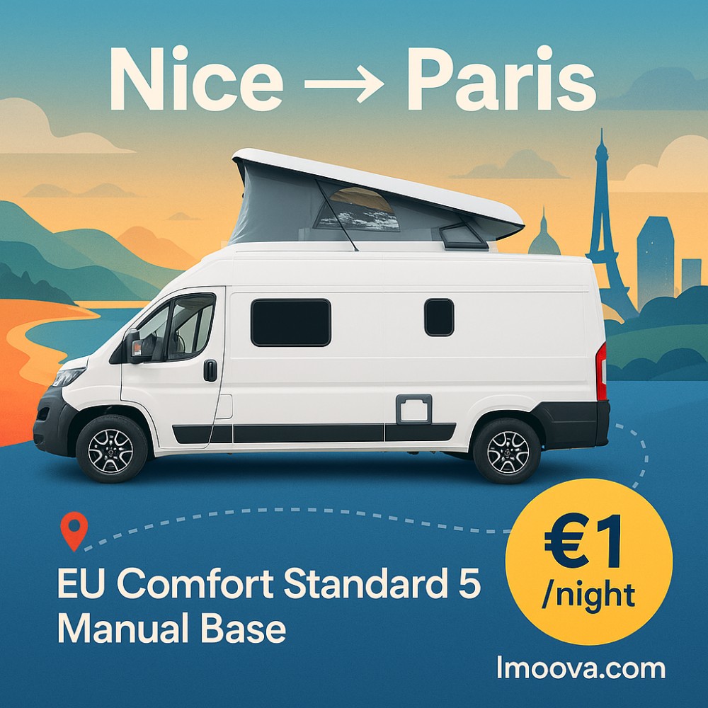 EU Comfort Standard 5 Manual Base available for relocation from Nice to Paris