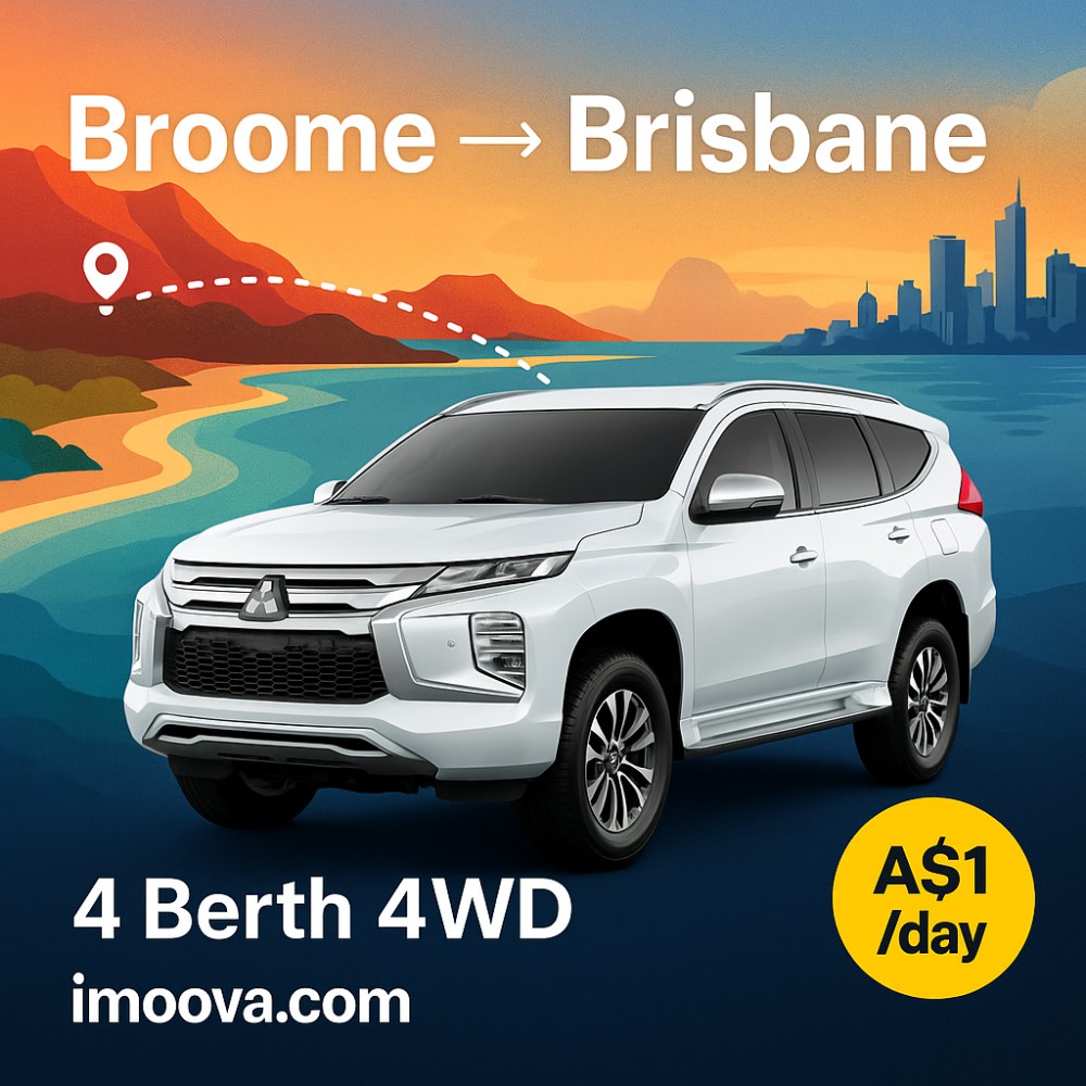 4 Berth 4WD available for relocation from Broome to Brisbane