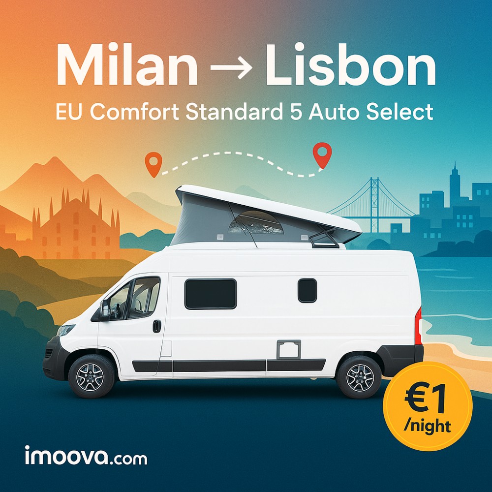 EU Comfort Standard 5 Auto Select available for relocation from Milan to Lisbon