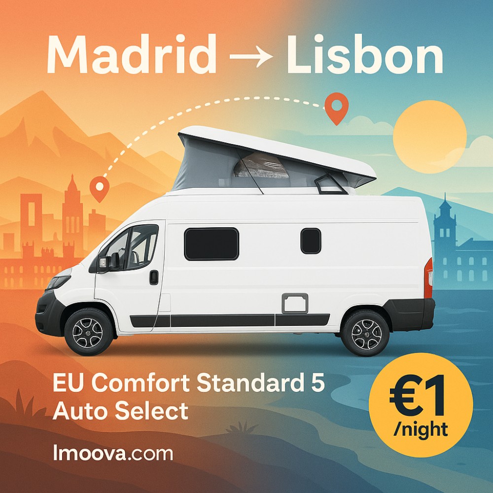 EU Comfort Standard 5 Auto Select available for relocation from Madrid to Lisbon