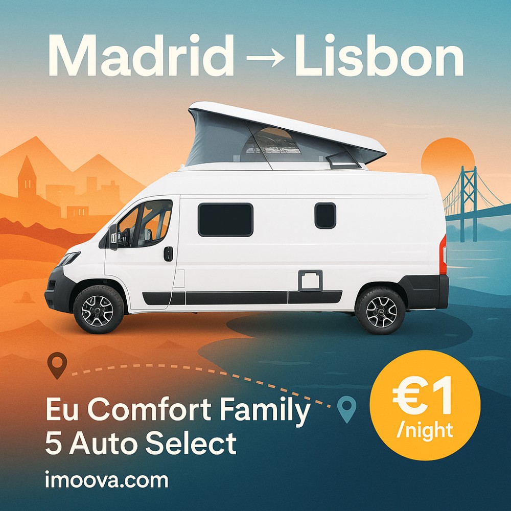 Eu Comfort Family 5 Auto Select available for relocation from Madrid to Lisbon
