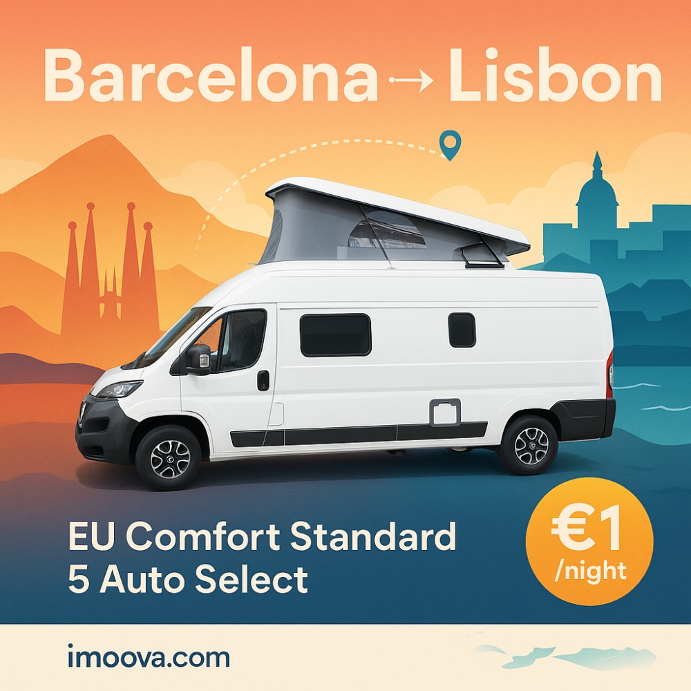 EU Comfort Standard 5 Auto Select available for relocation from Barcelona to Lisbon
