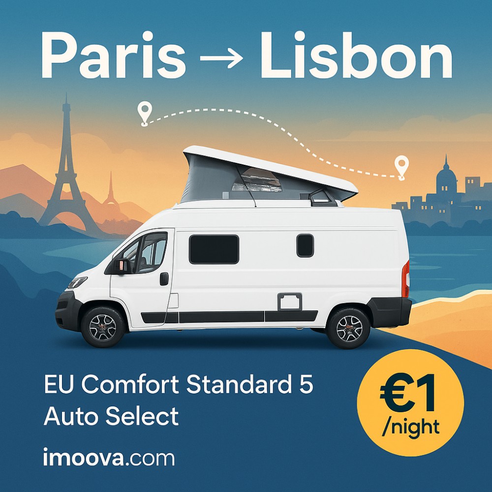 EU Comfort Standard 5 Auto Select available for relocation from Paris to Lisbon