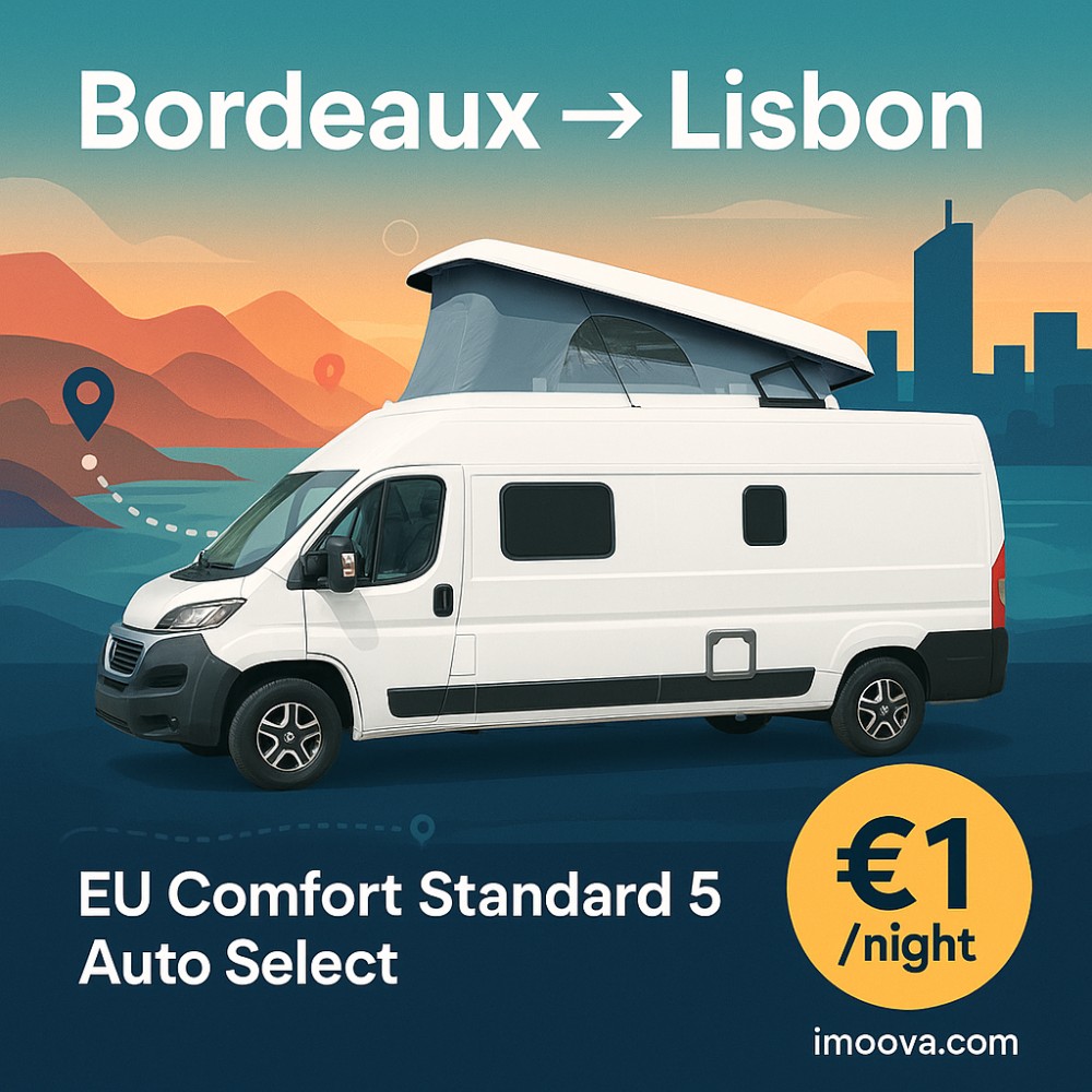 EU Comfort Standard 5 Auto Select available for relocation from Bordeaux to Lisbon