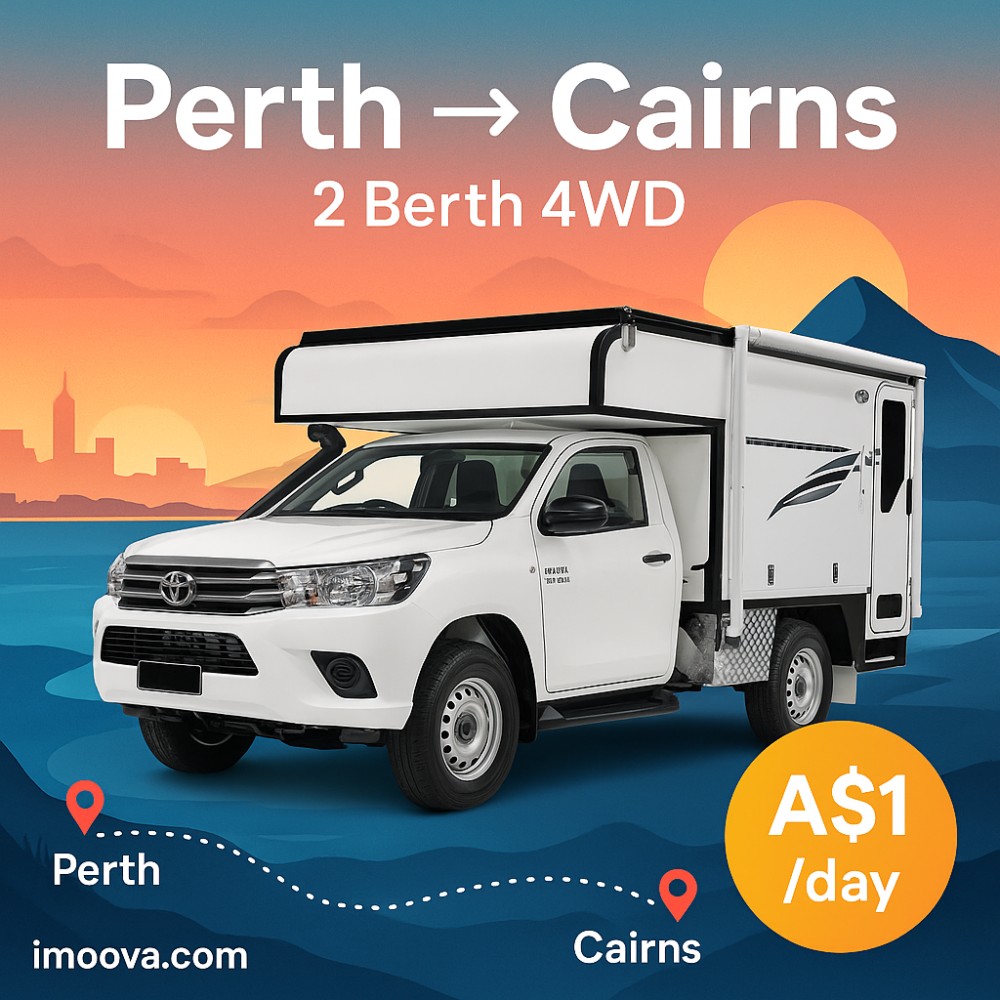 2 Berth 4WD available for relocation from Perth to Cairns