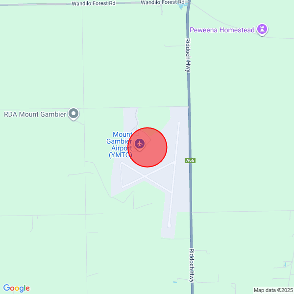 map of delivery location