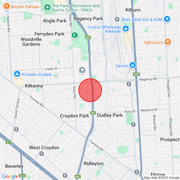 map of departure location