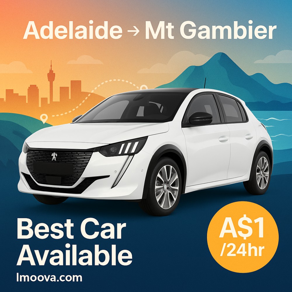 Best Car Available available for relocation from Adelaide to Mt Gambier