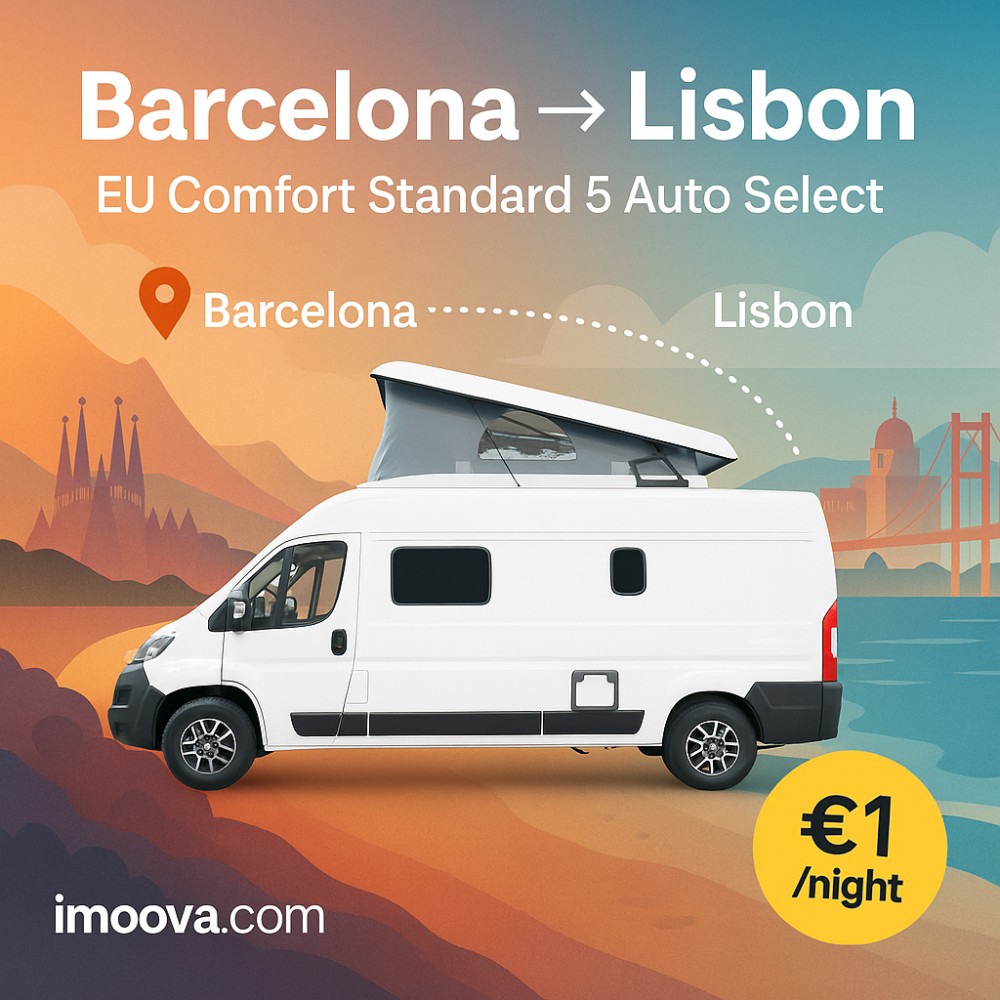 EU Comfort Standard 5 Auto Select available for relocation from Barcelona to Lisbon