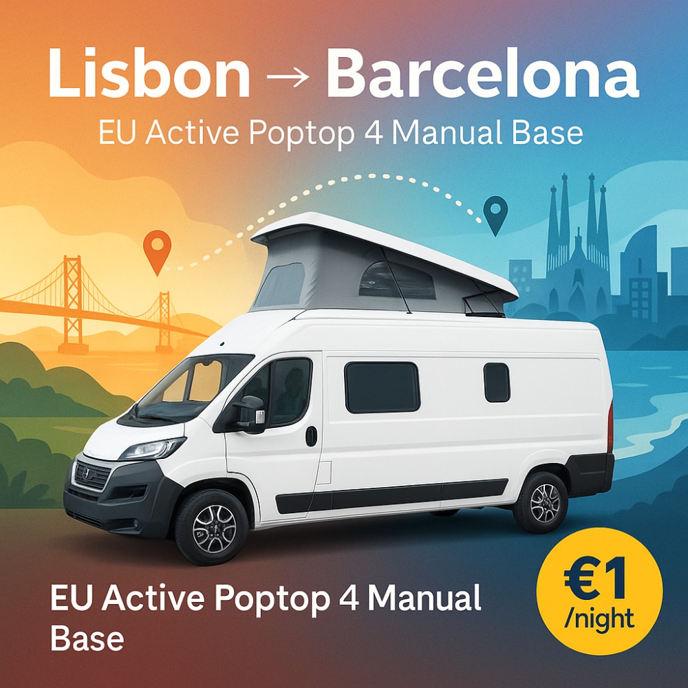 EU Active Poptop 4 Manual Base available for relocation from Lisbon to Barcelona