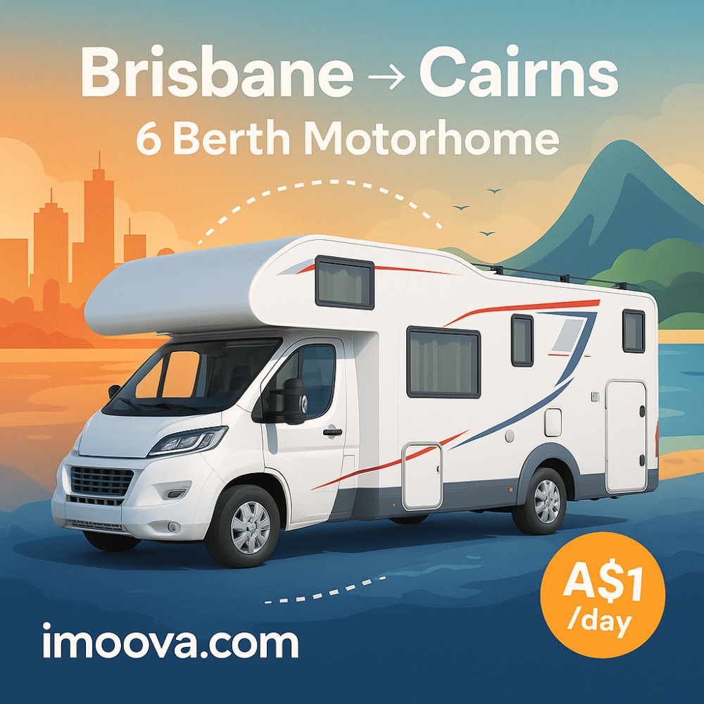 6 Berth Motorhome available for relocation from Brisbane to Cairns