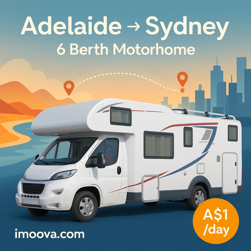 6 Berth Motorhome available for relocation from Adelaide to Sydney
