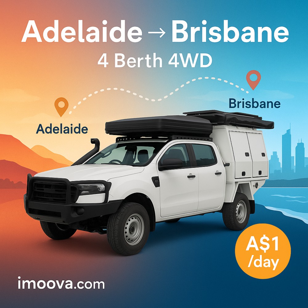 4 Berth 4WD available for relocation from Adelaide to Brisbane