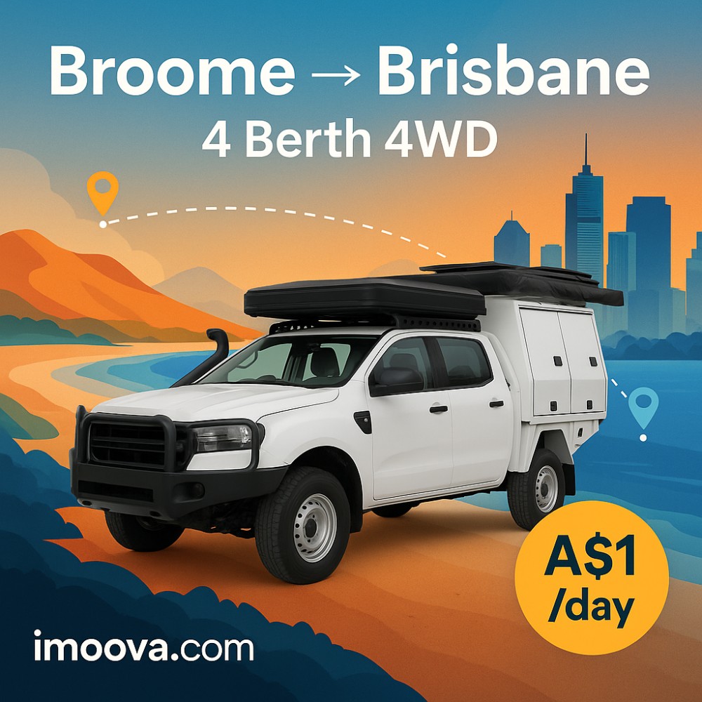 4 Berth 4WD available for relocation from Broome to Brisbane