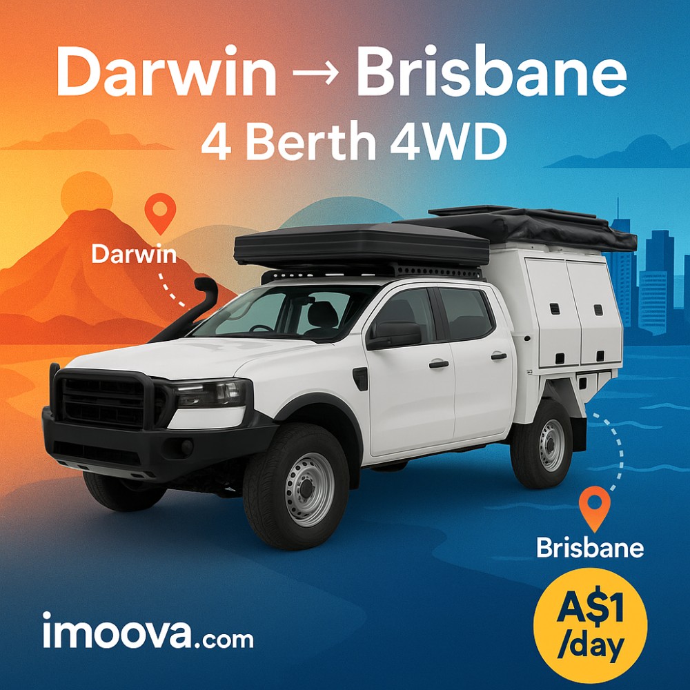 4 Berth 4WD available for relocation from Darwin to Brisbane