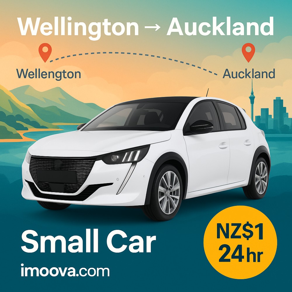 Small Car available for relocation from Wellington to Auckland