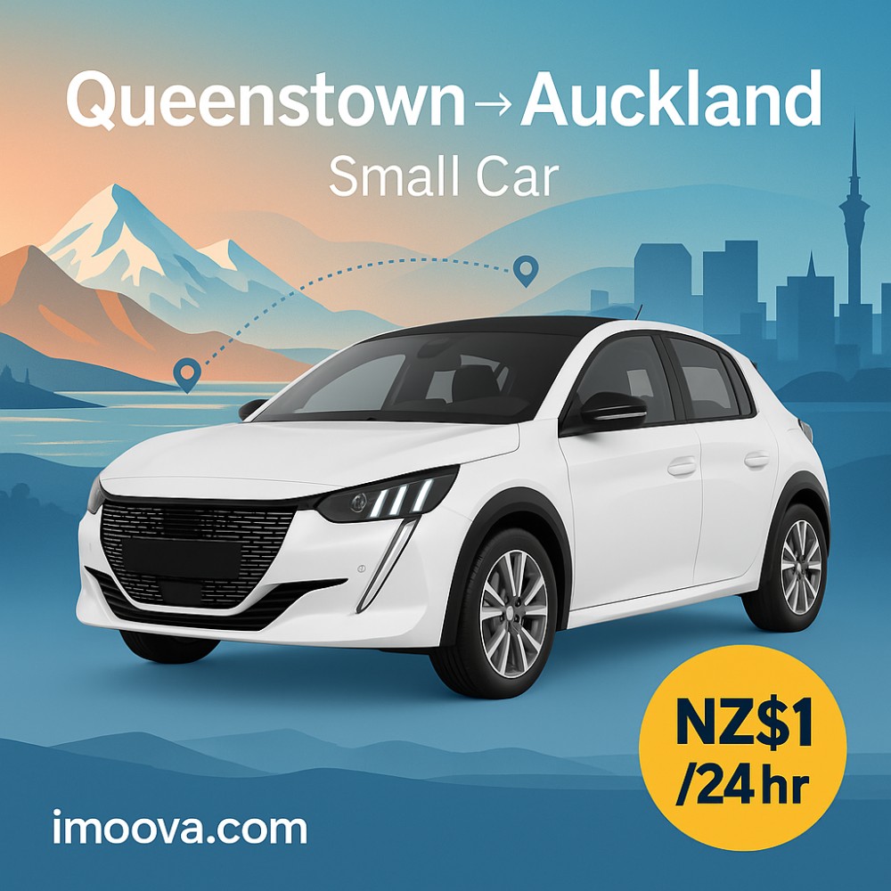 Small Car available for relocation from Queenstown to Auckland