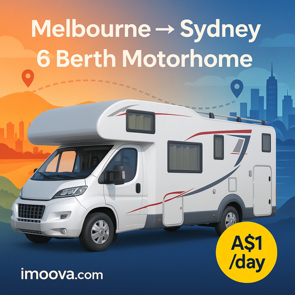 6 Berth Motorhome available for relocation from Melbourne to Sydney